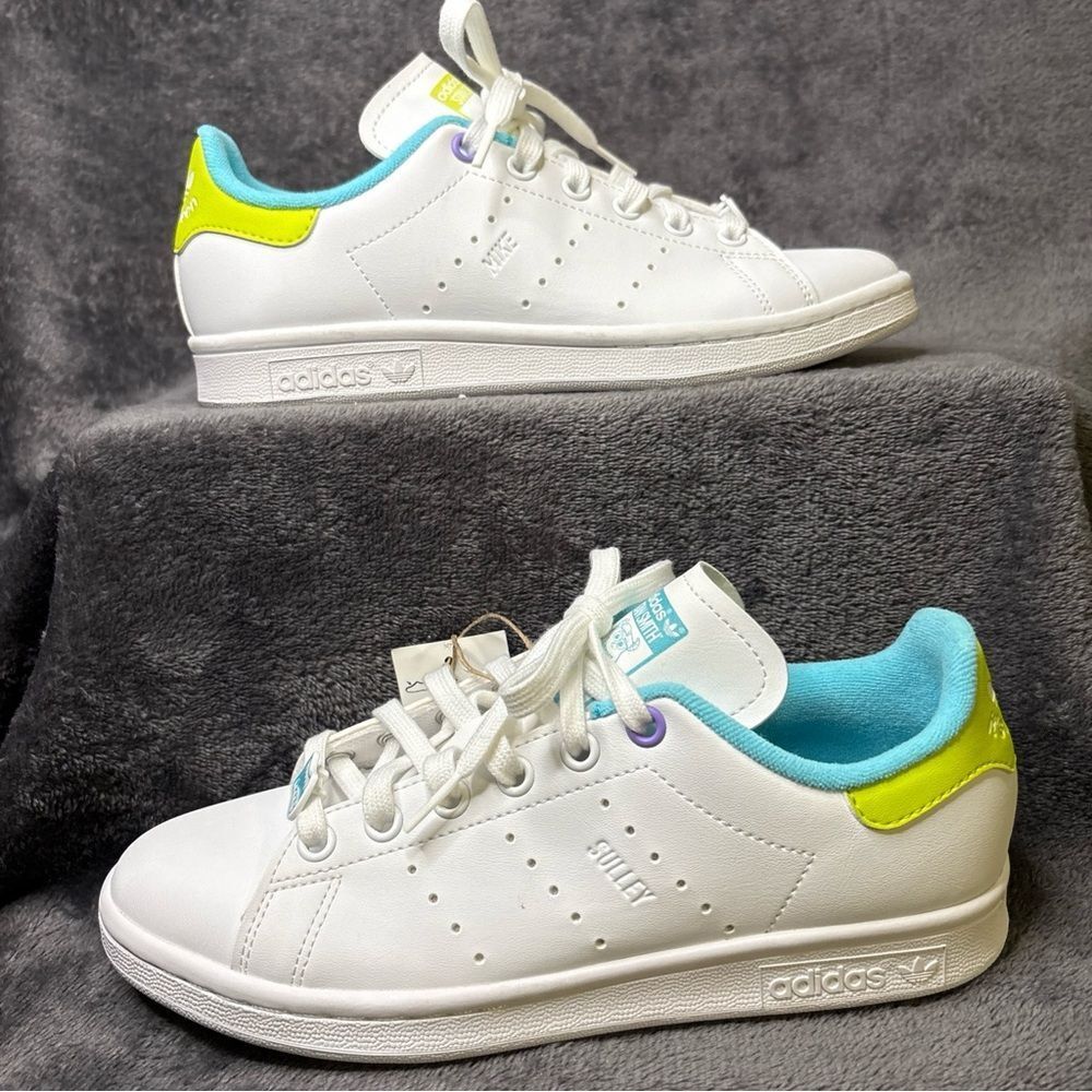 adidas Originals Stan Smith White/Pantone/ (Unisex) G and B Sz 5 - Picture 3 of 16